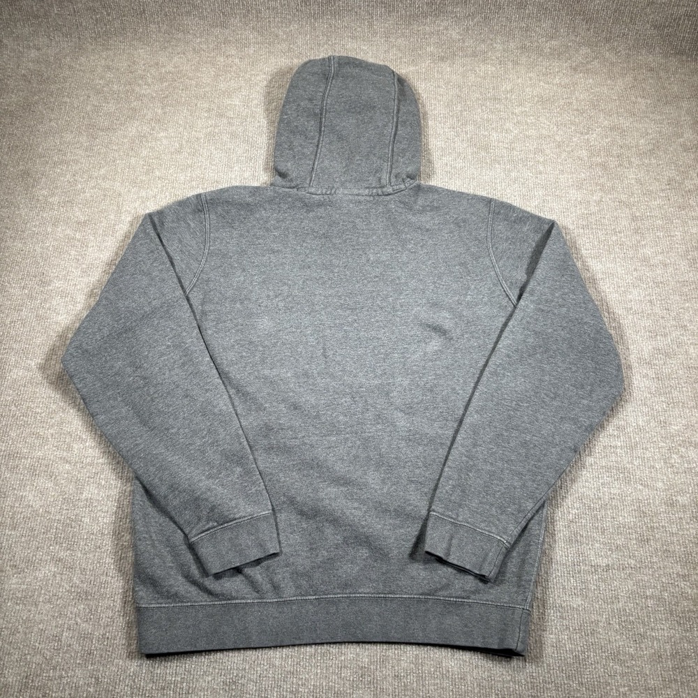 Nike Sportswear Club Fleece Hoodie Sweatshirt Mens M Gray Embroidered 804346 071 - Picture 3 of 9